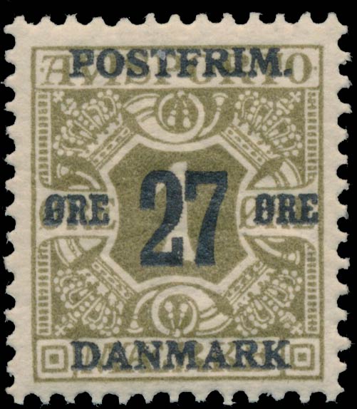 Denmark_1918_1_Provisional_Genuine