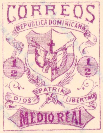 Dominican_Republic_1879_Medio-purple_Fournier_Forgery