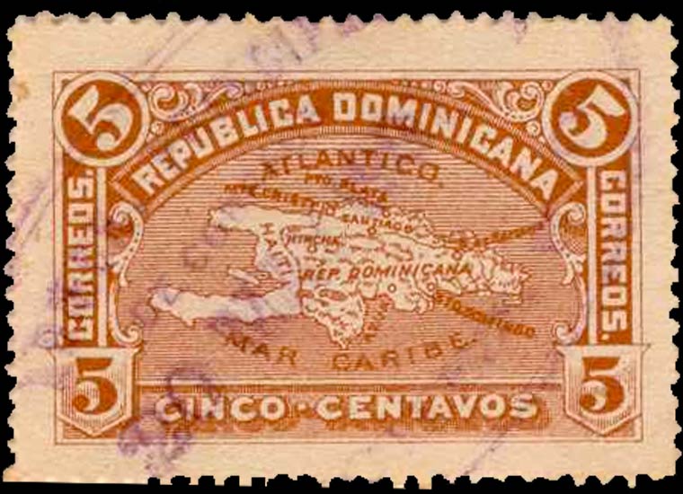 Dominican_Republic_1900_5c_Genuine