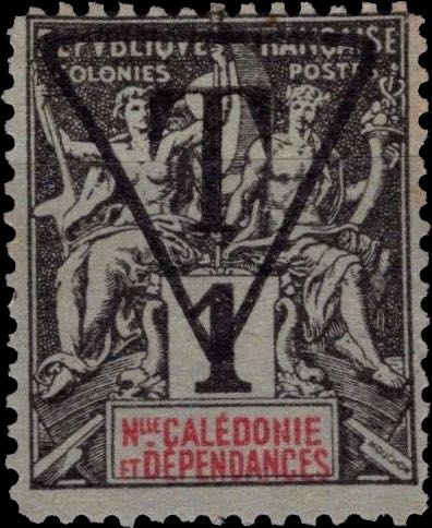 New_Caledonia_1892_1c_T_Hirschburger_Forgery