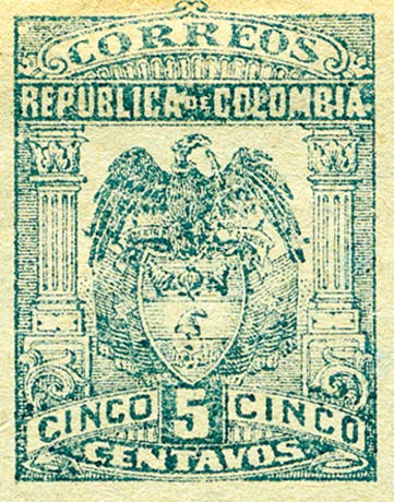 Colombia_1902_Eagle_5c_Genuine