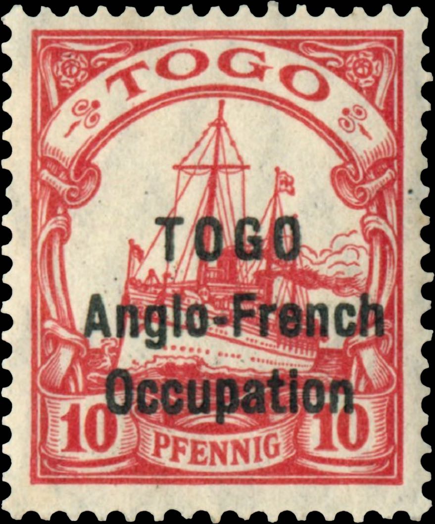 Togo_British_Occupation_10pf_Genuine