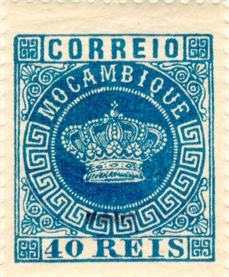 Mocambique_Crown_40Reis-blue_Fournier_Forgery