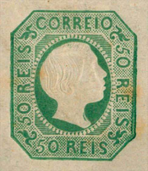 Portugal_1855_Pedro_50reis_Genuine