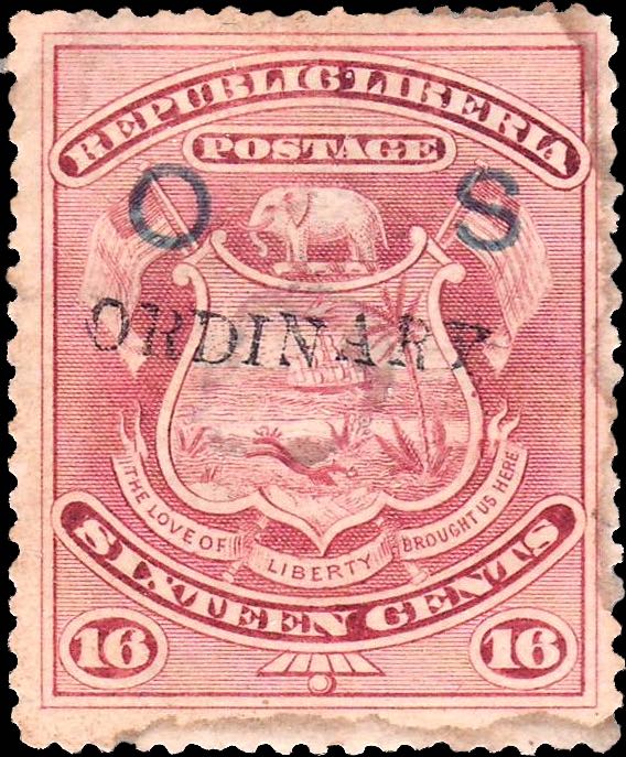 Liberia_1901_Coat-of-Arms_16c_Ordinary_OS_Genuine