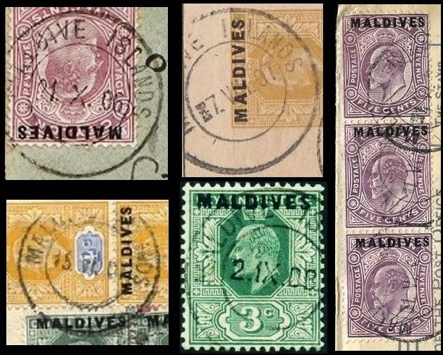Maldives_Genuine_Overprints_and_Postmarks