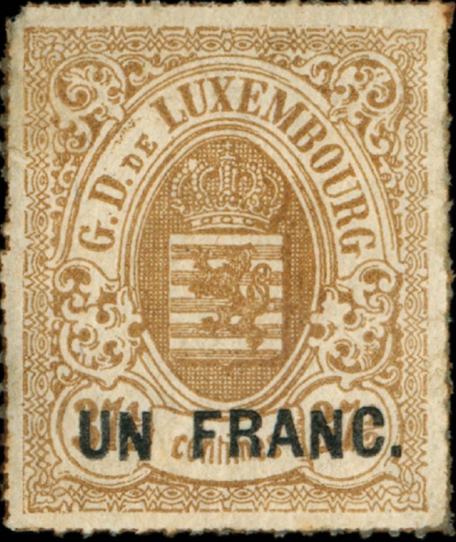 Luxembourg_1872_37.5c_Genuine-Un-Franc