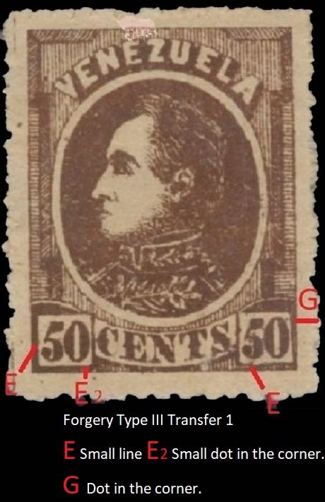Venezuela_1880_Bolivar_50c_Transfer1-Forgery_type3-2