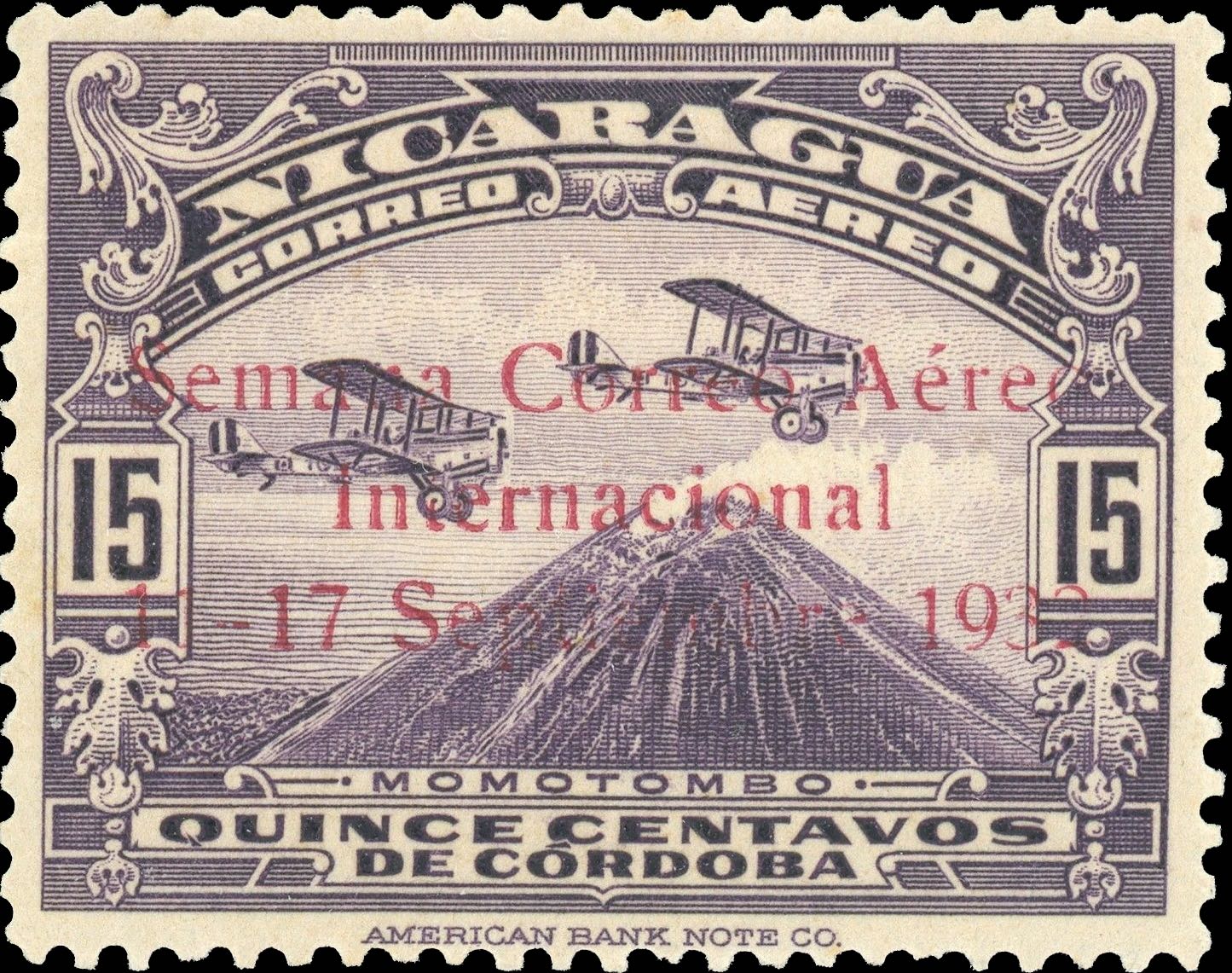 Nicaragua_1932_Airmail_Semana_Correo_Aereo_Internacional_Forgery