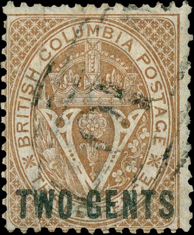 British_Columbia_1868_2c_Genuine