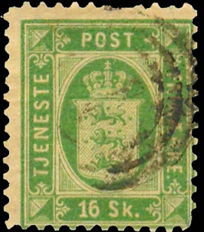 Forgeries of Danish stamps. Official Stamps. | Stampforgeries of the World