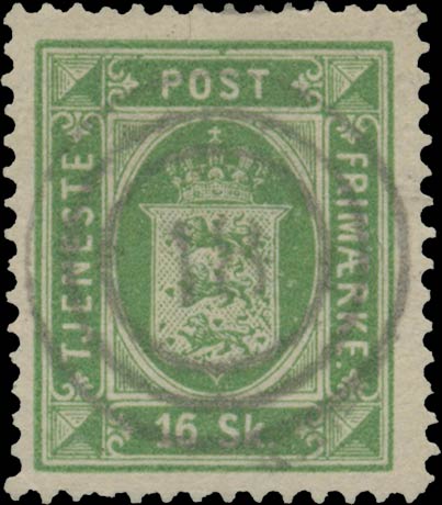 Forgeries of Danish stamps. Official Stamps. | Stampforgeries of the World