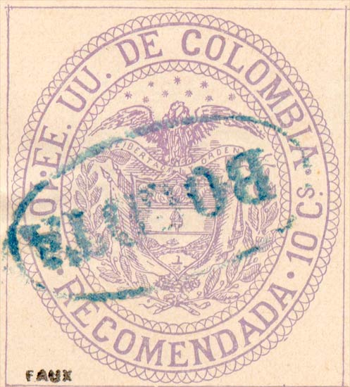 Colombia_1881_10c_Fournier_Forgery