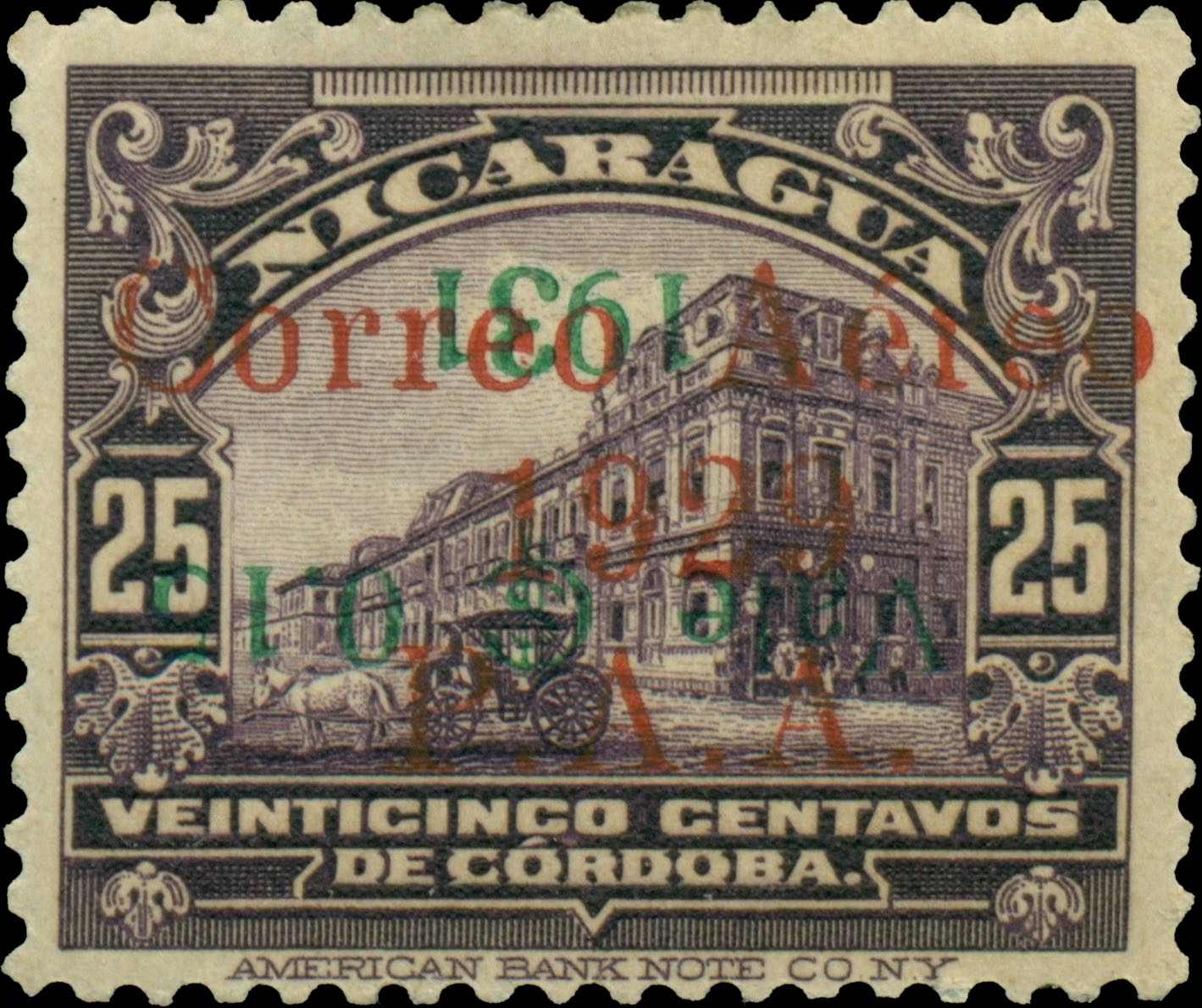 Nicaragua_1931_Airmail_15c-on-25c_Forgery