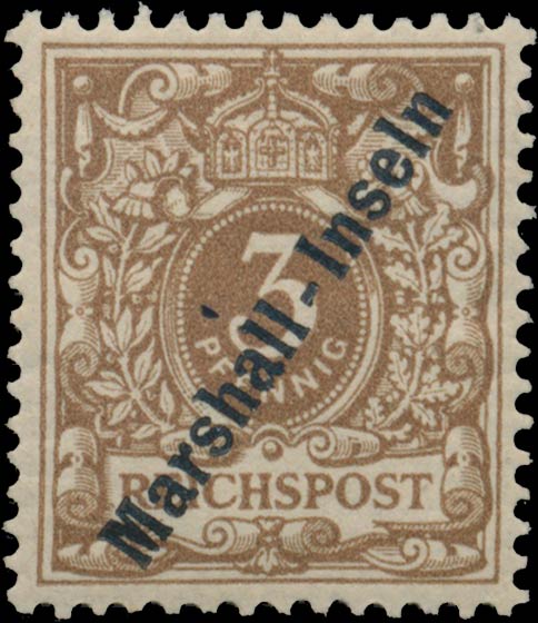 Marshall_Islands_1897_German_Reich_3pf_Genuine