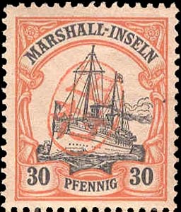 Marshall_Islands_30pf_Japanese_Postmark_Forgery