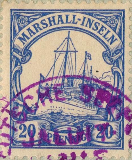 Marshall_Islands_Kaiseryacht_20pf_Genuine