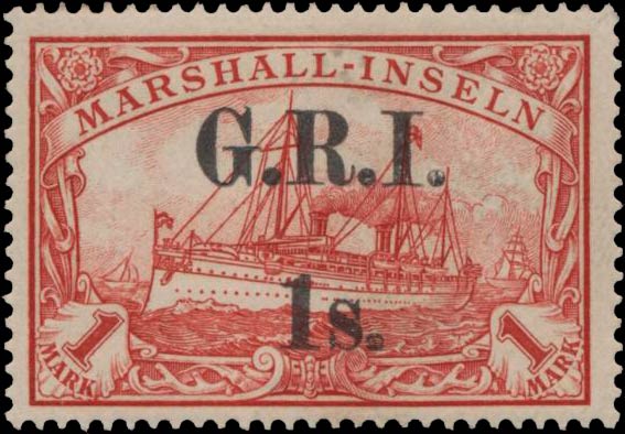 Marshall_Islands_New_Britain_1914_GRI_1m_Type-2_Genuine