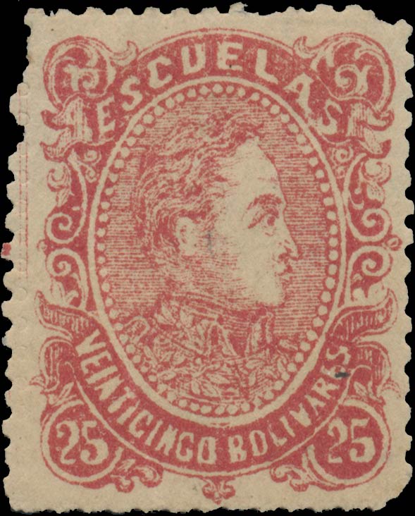 Venezuela_1880_Bolivares_25c_Genuine
