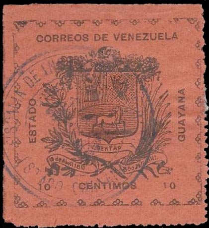 Venezuela_1903_Guayana-and-Maturin_10c_Forgery