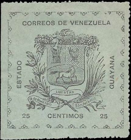 Venezuela_1903_Guayana-and-Maturin_25c_Forgery