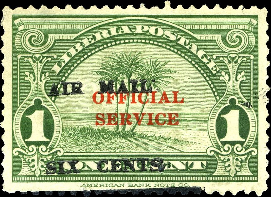 Liberia_1939_Airmail_6c-on-1c_Genuine